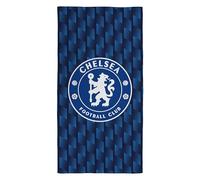 Character World Serviette Officielle Chelsea FC | Toucher Super Doux, Motif géométrique Club de Football | Parfait pour la Maison, Le Bain, la Plage et la Piscine | Taille Unique 75 cm x 150 cm | 100