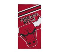 Character World Serviette Officielle NBA | Toucher Super Doux, Motif équipe de Basket-Ball Rouge Chicago Bulls | Parfait pour la Maison, Le Bain, la Plage et la Piscine | Taille Unique 75 cm x 150 cm