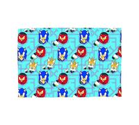 Character World Sonic Prime Couverture Polaire Officielle | Super Douce, Motif Sonic Le hérisson | Chaude et Super Douce au Toucher | Parfaite pour la Maison, la Chambre, Les soirées Pyjama et Le