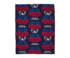 Character World Stranger Things Couverture Polaire Officielle | Couvre-lit Super Doux et Chaud | Motif Flammes | Parfait pour la Maison, la Chambre, Les soirées Pyjama et Le Camping 100 x 150 cm |