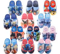 Characters Cartoons - Bébé Fille - Chaussons souples rembourrés - Bing Frozen Marvel Avengers Spiderman Sonic Naruto Ladybug Cry Babies Minnie Paw Patrol, 14728 Frozen Multicolore, 28/29 EU