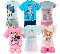 Characters Cartoons Dessins animés - Fille - Ensemble de 2 pièces Coordonné Beach T-shirt et short, 1140 Paw Patrol Blanc, 6 ans