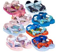 Characters Cartoons - Sandales Bébé Fille Mer Piscine Thème Personnages Dessins Animés - Fermeture à Déchirure - Chaussures d'Été pour Plage et Jeu en plein air, 6409 Bleu Sonic, 32 EU