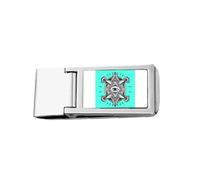 Charade Mystical Imprinting Eyes Porte-billets fin en acier inoxydable