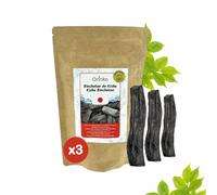 Charbon actif de purification (3pcs) Binchotan Japonais de Kishu Bio Authentique (Certifié)