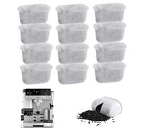 Charbon Actif Filtre à Eau, Lot de 12 Cartouches de Filtre à Eau pour Machine à Café Compatible avec Ninja Luxe Cuisinart les Machines, Filtre à Forte Adsorption Machine à Expresso