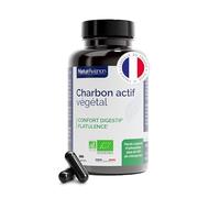 Charbon Actif Végétal Bio | Confort Digestif & Réduction des Ballonnements | 1000 mg par Portion | Haute Microporosité >92% | Bois Français PEFC | 120 Gélules Végétales | Laboratoire NaturAvignon