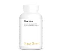 Charbon Actif Végétal - Digestion - Anti-Ballonnements - Réduction des Gazs Intestinaux - Contribue à Réduire l’Excès de Flatulences - 200 Gélules Végétales - Vegan - SuperSmart