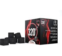 Charbon de bois 320° en noix de coco (cubes de 26 mm) pour narguilé et barbecue - 1 kg