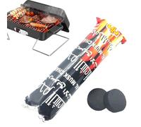Charbon De Bois Naturel - Charbon De Bois Dur Pour Barbecue, Pièces De Charbon Sélectionnées Pour Griller, Charbon De Frêne Et Bois De Fruits | Charbon Pour Grillés Faible En Cendres, C