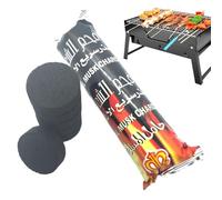 Charbon de bois pour barbecue, charbon de bois de fruits - Charbon de bois à combustion rapide - Outils de barbecue Briquettes de charbon de bois, bois de fruits à faible cendre de charbon de bois