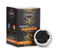 Charbon de coco - Fresh Coco - SUPREME - 72 pièces - Système de chauffe - Naturel