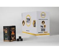 Charbon de Noix de Coco Tom - Gold 20 KG - Boîtes 1 kg - Qualité Premium