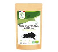 Charbon Végétal Actif Bio En Poudre - Digestion Ventre Plat Cholestérol - Colorant Alimentaire Noir - Conditionné En France - Certifié Ecocert - Vegan - 50g