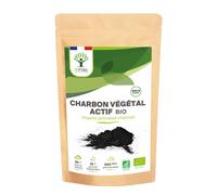 Charbon Végétal Actif Bio En Poudre - Digestion Ventre Plat Cholestérol - Colorant Alimentaire Noir - Conditionné En France - Certifié Ecocert - Vegan - 400g