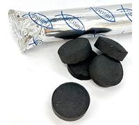 Charbons pour Palo Santo Non Toxiques 100% Naturels - pour Grains, Résines et Feuilles - Allumage Rapide 33 mm 60/70 Min (1 Paquet)