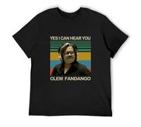 Charcoa I Tee Funny You Comedy Men's T TV Hear Show Fandango Clem Yes Can Shirt Vintage Size L
