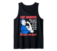 Charcot Marie Maladie Dent Staring Ruban Bleu CMT Warrior Débardeur