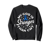 Charcot Marie Tooth Disease Ruban bleu fort CMT Warrior Sweatshirt