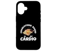 Charcuterie Board Is My Cardio Funny Charcuterie Food Artist Coque pour iPhone 16