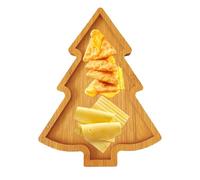 Charcuterie Board - Wood, Christmas Tree Shaped Charcuterie, Long Lasting | Plateaux de service de Noël légers, plateau de service pour fromage fruits Food Dessert Home Kitchen
