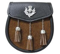 chardon écossais Bourse pour homme avec 3 pompons Semi-dress Bourse