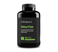 Detox Foie, Intestin & Colon - 180 Gélules Vegan - Chardon-Marie, Artichaut, Pissenlit, Acérola et Curcuma - Détox Foie - Détoxification, Protection & Renforcement - Sans Excipient - Zenement