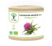 Chardon Marie Bio - Bioptimal - Complément Alimentaire - Dépuratif Naturel Détox Foie Digestion - 100% Pur - Silymarine Silybine - 300 Mg / Gélule - Fabriqué En France - Certifié Ecocert - 60 Gélules
