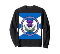 Chardon Violet et sel encadré par Celtic Knotwork Sweatshirt