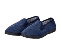 Charentaise homme en feutrine fourrée - Ozabi - Modèle K88R8 - Couleur marine - Confortable et résistante