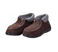 Charentaise Homme Montante Fourrée avec Fermeture Éclair - Ozabi - Modèle K88R6 Marron 40