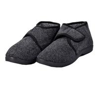 Charentaise homme montante fourrée avec scratch en feutrine - Ozabi - K88R15 noir 43