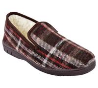 OZABI CHARENTAISE Homme Pantoufle FOURREE- MU9984 MARRON - 42