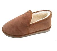 Charentaises Femmes Camel fourrées Peau de Mouton - Tannage Naturel