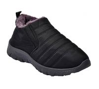 Charentaises Homme OZABI - Modèle 24K88R1 - Confortables et Fourrées - Noir 41