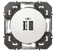 CHARG 2USB A+C 3A 15 W BLANC