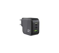 GreenCell Chargeur USB 65W GaN 3 ports (2x USB-C, 1x USB-A) PowerDelivery universel