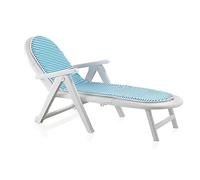 Charge de jardin caiman blanc avec coussin