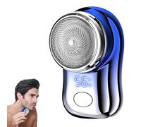 Charge électrique de toilettage pour homme : tondeuse à barbe à charge rapide avec écran numérique | Débit de puissance compact pour l'hygiène des hommes | Mini rasoir tempête pour le visage,