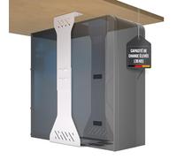 Charge Lourde Support pc sous Bureau - Jusqu'à 35 kg - Adaptable Support pc Fixe - Support Tour pc sous Bureau - Bureau Support PC (Blanc)
