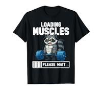 Charge Muscles Raccoon Levage Poids Drôle Gym Meme T-Shirt Graphique avec Valeur