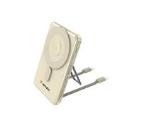 Verbatim Charge 'n' Go - Banque d'alimentation sans fil - magnetic, two cable - 5000 mAh - 38.5 Wh - 20 Watt - 2.4 A - PD 3.0, Fast Charge, Apple 2.4A, QC 3.0 - 2 connecteurs de sortie (USB-C) - or Or
