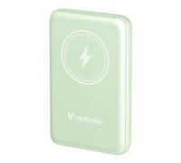 Verbatim Batterie externe Charge 'n' Go 10000 mAh, magnétique sans fil, QC 3.0, PD 3.0, vert