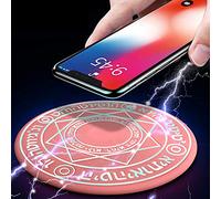 Charge Rapide de Banque d’alimentationRéseau sans Fil avec Charge à Effets sonores, Toutes Les intelligences Qui prennent en Charge la Charge sans Fil, Compatible avec (Jaune)