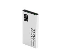 Charge Rapide de la Banque d’Alimentation, Portable Rapide, Pack, avec Pack tri-Outport et Dual inport, Blanc, 20000mAh