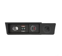 Charge Rapide USB Chargeur de Voiture LED Voltmètre Pour Passat B6 B7 2007-2016 CC 2010-2018 Encastrement Allume-cigare Boîte Noir ABS Matériau Fusible intégré Surveillance en Temps réel Réseau de