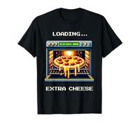 Chargement de fromage supplémentaire | Pixel Art pour les fans de Pizza Buff T-Shirt