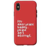 Chargement de quatre mots en POV Peace, veuillez ne pas perturber Coque pour iPhone X/XS