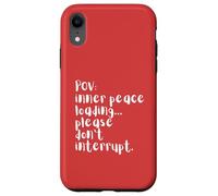 Chargement de quatre mots en POV Peace, veuillez ne pas perturber Coque pour iPhone XR
