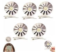 Chargement du bandeau créatif/épingle à cheveux, du cerveau Chargement des accessoires de cheveux, du bandeau de chargement en rotation, des accessoires de cheveux en court-circuit (B,5pcs)